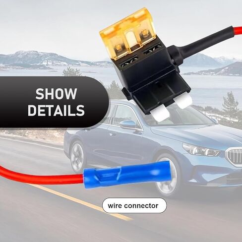 4 Types Add-a-Circuit Fuse Tap Adapter (8PCS), Low-Profile/Mini/Micro/ATO 12V Automotive Blade Fuse - Universal for Cars, Trucks, Boats (Multicolored) in Kuwait