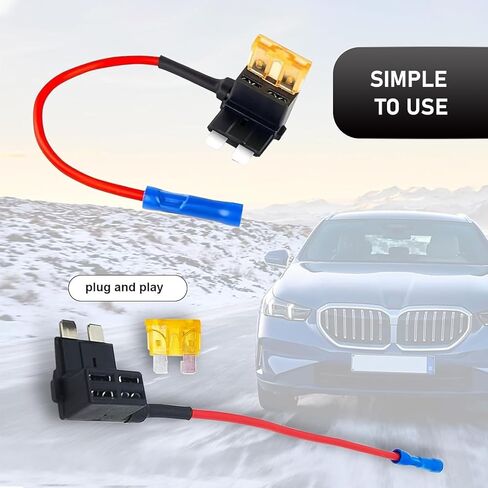 4 Types Add-a-Circuit Fuse Tap Adapter (8PCS), Low-Profile/Mini/Micro/ATO 12V Automotive Blade Fuse - Universal for Cars, Trucks, Boats (Multicolored) in Kuwait