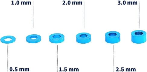 RC سيارات لعب أجزاء ل طامية ل TT01 ل TT02 XV01 XV02 1/10 24 قطعة حشية معدنية 5.8 مللي متر فاصل مجموعة 53539 RC سيارة ترقية أجزاء اكسسوارات in Kuwait