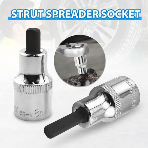 Universal 2-Piece Strut Spreader Tool, Steering Suspension Strut Knuckle Spreader Tool 5-11 mm, Suspension Strut Spreader Socket Tools Compatible with Audi/VW/BMW/Ford in Kuwait