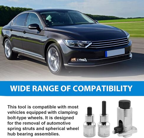 Universal 2-Piece Strut Spreader Tool, Steering Suspension Strut Knuckle Spreader Tool 5-11 mm, Suspension Strut Spreader Socket Tools Compatible with Audi/VW/BMW/Ford in Kuwait