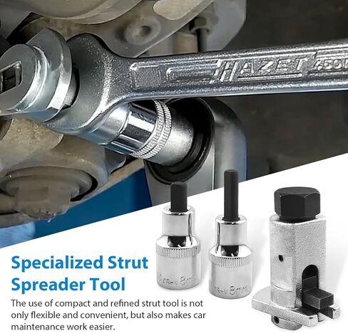 Universal 2-Piece Strut Spreader Tool, Steering Suspension Strut Knuckle Spreader Tool 5-11 mm, Suspension Strut Spreader Socket Tools Compatible with Audi/VW/BMW/Ford in Kuwait