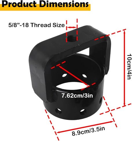 SXS CV Axle Shaft Puller Tool, 3 Inch CV Joint Removal Tool Compatible with ATV UTV Side by Side, Heavy-Duty Steel Bearing & Bushing Puller Head with 8 Bolts (5/8"-18 Thread) in Kuwait