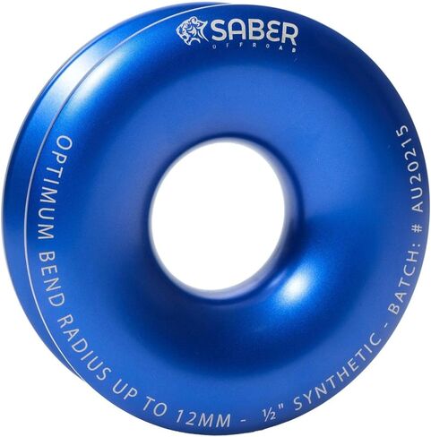 MILE MARKER SBR-12BRR حلقة استرداد سيبر زرقاء واحدة للطرق الوعرة EZY Glide | تم تصميمها لزيادة السعة وتقليل تآكل الحبال | الثقيلة وخفيفة الوزن in Kuwait