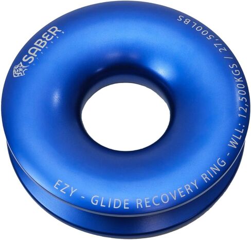 MILE MARKER SBR-12BRR حلقة استرداد سيبر زرقاء واحدة للطرق الوعرة EZY Glide | تم تصميمها لزيادة السعة وتقليل تآكل الحبال | الثقيلة وخفيفة الوزن in Kuwait