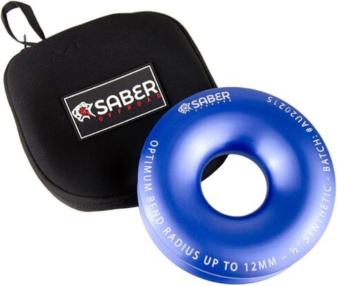MILE MARKER SBR-12BRR حلقة استرداد سيبر زرقاء واحدة للطرق الوعرة EZY Glide | تم تصميمها لزيادة السعة وتقليل تآكل الحبال | الثقيلة وخفيفة الوزن in Kuwait