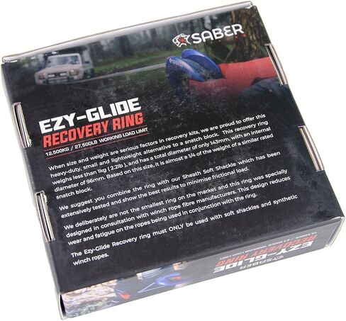MILE MARKER SBR-12BRR حلقة استرداد سيبر زرقاء واحدة للطرق الوعرة EZY Glide | تم تصميمها لزيادة السعة وتقليل تآكل الحبال | الثقيلة وخفيفة الوزن in Kuwait