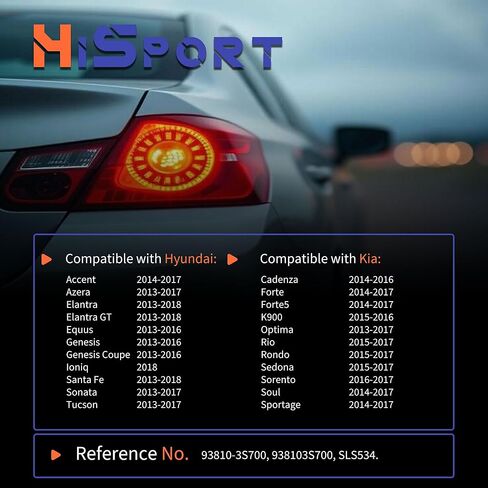 مفتاح ضوء الفرامل HiSport 93810-3S700 SLS-354 متوافق مع Hyundai Accent Azera Elantra GT Equus Genesis Coupe Santa Fe، بديل لكيا كادينزا فورتي K900 أوبتيما ريو روندو سيدونا سبورتاج in Kuwait