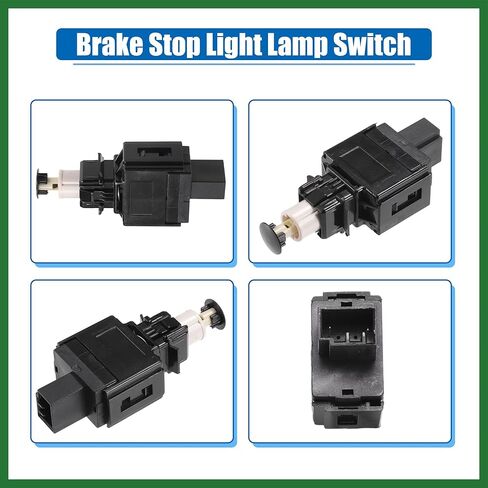 Motoforti Brake Light Switch Stop Lamp Switch for Volvo S60 2001-2009, S80 1999-2006, V70 2001-2007, XC90 2003-2014, No.8622064, Black, Push Button, Plunger, Automatic in Kuwait