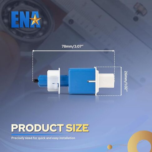 ENA Brake Light Switch Compatible with Honda Acura Civic Accord CRV CR-V Pilot Ridgeline Passport HRV HR-V Fit TLX ILX RLX 2.2L 2.4L 2.7L 3.0L 3.5L L4 V6 96 97 2013-2023 Replaces SLS632 w/ 4 Pins in Kuwait