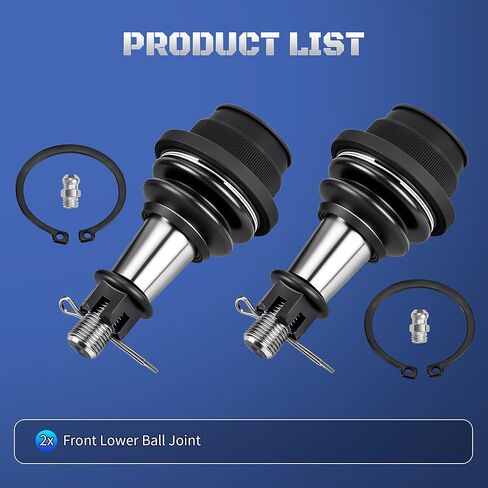 Set of 2 Front Lower Ball Joint Compatible with 2014-2020 Chevy Silverado 1500 Tahoe Suburban GMC Sierra Yukon XL Cadillac Escalade ESV 2015 2016 2017 2018 2019 2020 Replaces K500408 in Kuwait