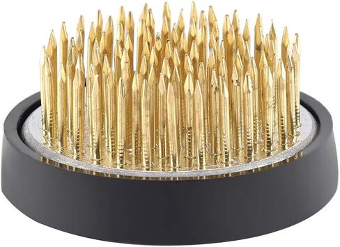 Needle Kenzan Flower Arrangement Tool, Brass Needle Base, Durable with Rubber Gasket, for Club, Garden, Hotel, Home Decoration(40mm Diameter Copper Needle) in Kuwait