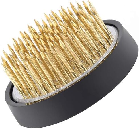Needle Kenzan Flower Arrangement Tool, Brass Needle Base, Durable with Rubber Gasket, for Club, Garden, Hotel, Home Decoration(40mm Diameter Copper Needle) in Kuwait