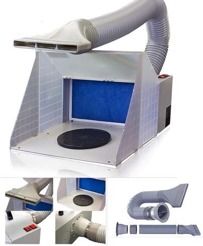 Airbrush Spray Booth Kit Paint Craft Odor Extractor Hobby Crafts Figurines New in Kuwait