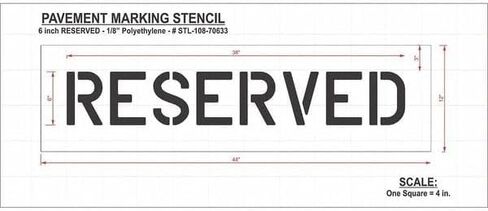 استنسل الرصيف، محجوز، STL-108-70633 in Kuwait