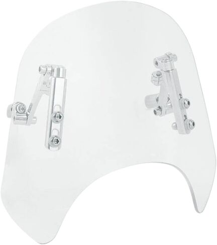 Motorcycle Clear Windshield Windscreen Compatible with 5-7 Inch Round Headlight in Kuwait