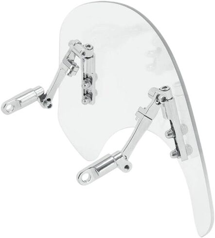 Motorcycle Clear Windshield Windscreen Compatible with 5-7 Inch Round Headlight in Kuwait