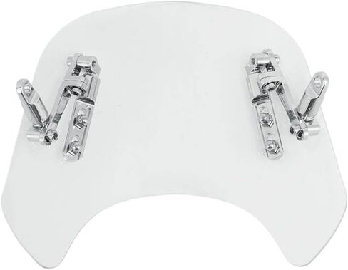 Motorcycle Clear Windshield Windscreen Compatible with 5-7 Inch Round Headlight in Kuwait