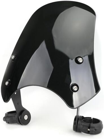 ABS Motorcycle Windscreen Compatible with Softail Models Black in Kuwait