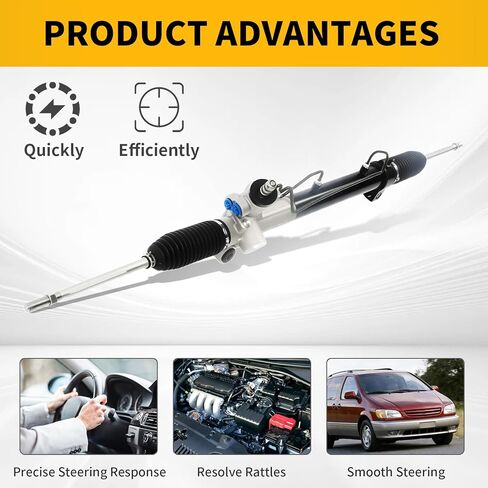 44250-08010 Power Steering Rack and Pinion Assembly Compatible with Sienna 1998-2000 261615 in Kuwait