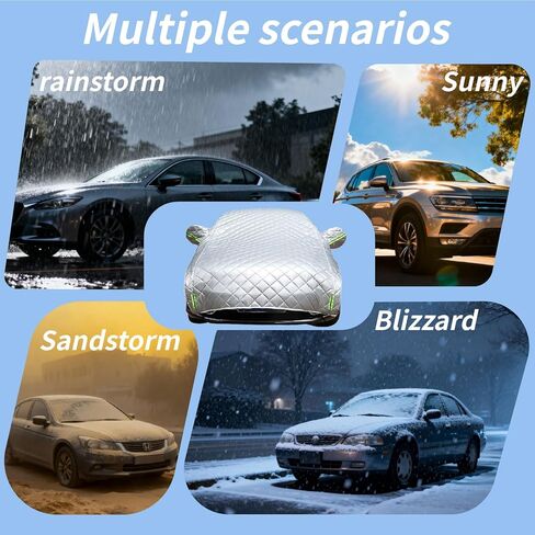 Hail Protector Car Cover Padded Blanket for SUV Jeep-Length (181 to 200 Inch) Padded Blanket Anti-Hail Car Covers 5-Layer Heavy in Kuwait