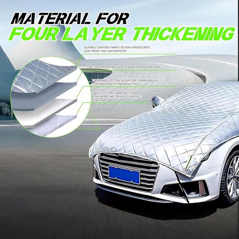 Hail Protector Car Cover Padded Blanket for SUV Jeep-Length (181 to 200 Inch) Padded Blanket Anti-Hail Car Covers 5-Layer Heavy in Kuwait