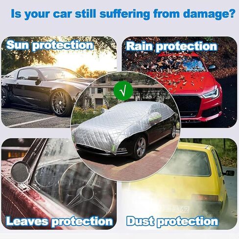 Hail Protector Car Cover Padded Blanket for SUV Jeep-Length (181 to 200 Inch) Padded Blanket Anti-Hail Car Covers 5-Layer Heavy in Kuwait