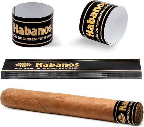 50 Pcs Cigar Labels,Cigar Gifts for Men Cigar Bands,Cigar Label Bands for Protecting Cigars,Cigar Bar Decor, Cigar Stickers for Party Favors,Cigar Accessories for Men in Kuwait