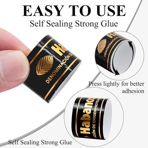 50 Pcs Cigar Labels,Cigar Gifts for Men Cigar Bands,Cigar Label Bands for Protecting Cigars,Cigar Bar Decor, Cigar Stickers for Party Favors,Cigar Accessories for Men in Kuwait