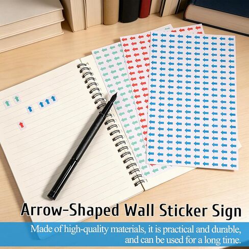 2640 Pcs Small Adhesive Arrows Waterproof Arrows Sign 1/2 Inch Color Sign Decal Arrow Sticker Label Directional Arrow Stickers for Products Inspection Defect Indicator in Kuwait