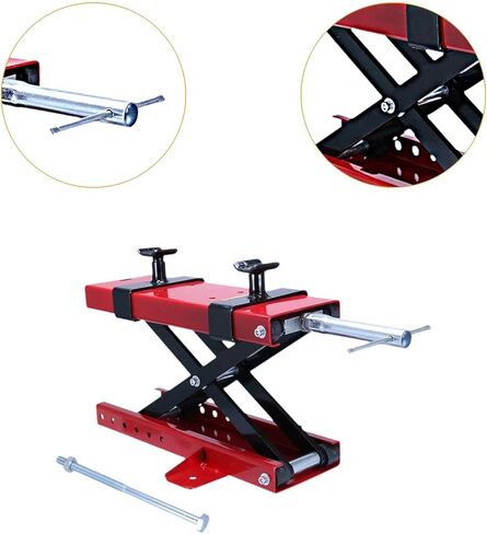 Motorcycle Jack Lift Stand Lifting Rack Attachment Height Adjustable Easy to Install Spare Part Accessories Bike Repair Stand in Kuwait