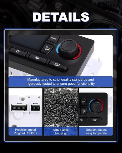 Upgrade 599-211XD HVAC Control Module Panel Silverado/Sierra Climate Control Module A/C Heater Air Conditioning Panel Compatible with Chevy Silverado Avalanche Tahoe Suburban GMC Sierra Yukon Escalade in Kuwait