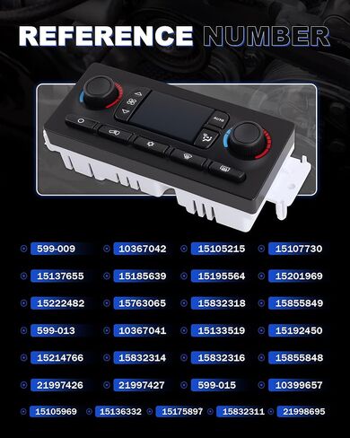 Upgrade 599-211XD HVAC Control Module Panel Silverado/Sierra Climate Control Module A/C Heater Air Conditioning Panel Compatible with Chevy Silverado Avalanche Tahoe Suburban GMC Sierra Yukon Escalade in Kuwait
