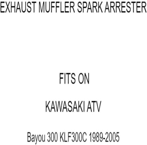 Replacement Parts for Exhaust Pipe Spark Arrester Baffle For Kawasaki Bayou 300 KLF300C 1989 1990-2005 Mod-C33C-55549 in Kuwait