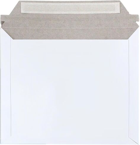 100 Pack 6.8x8.8 Inch Rigid Mailers, Self Seal Cardboard Mailing Envelopes, Protective Flat Shipping White Envelopes for Documents, Photo, Postcards, Stamps, Gift Cards, CDs in Kuwait