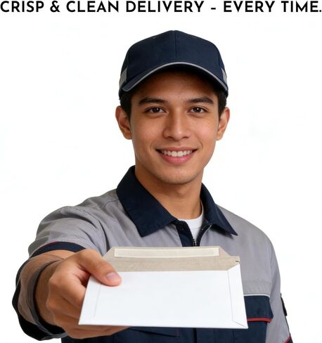 100 Pack 6.8x8.8 Inch Rigid Mailers, Self Seal Cardboard Mailing Envelopes, Protective Flat Shipping White Envelopes for Documents, Photo, Postcards, Stamps, Gift Cards, CDs in Kuwait