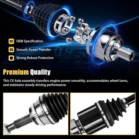 2PCS Front CV Axle Shaft Assembly for Toyota Camry 2012 2013 2014 2015 2016 2017, 2.5L L4 Gas FWD Only, Non-Hybrid, No AWD/4WD & Manual/CVT, 2015 Only Pre 01/2015 Build, OE# 66-5294 66-5410 in Kuwait