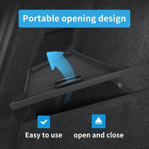Eonflux 2025 2026 Tesla Model Y Juniper Accessories، صناديق تخزين جانبية منظم صندوق السيارة مع أغطية، منظم تخزين صندوق السيارة الخلفي من طراز Y Juniper، منظم صندوق السيارة لملحقات Tesla Model Y 2026 in Kuwait