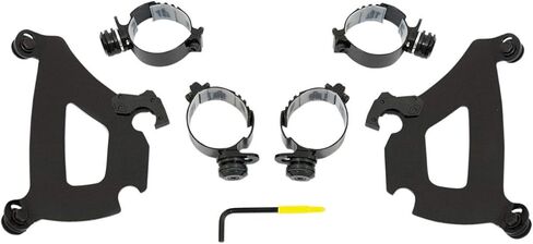 Memphis Shades MEB1991 Black Trigger-Lock Mounting Kit (fits Yamaha XV1700PC Road Star Warrior 2002-2010) in Kuwait