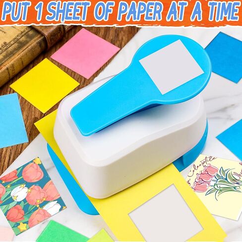 Square Punch Square Hole Punch for Crafts Squares Paper Punches for Crafting Squares Puncher for Scrapbooking 1.5 inch Shape Hole Puncher in Kuwait