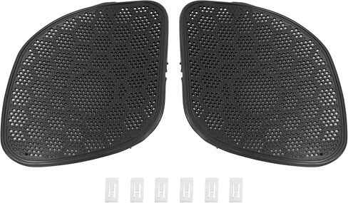 ALMULOO Black Front Fairing Speaker Grille Covers Compatible with 2015–2024 Harley Davidson Road Glide CVO Road Glide Mesh Cover Plastic in Kuwait