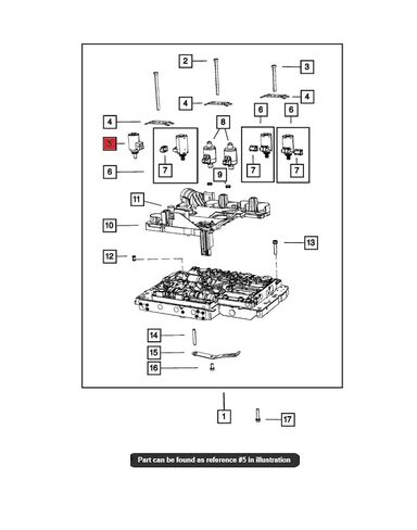 OEM Factory 52108314AB Transmission Lock Up Solenoid 5210 8314 AB for Mopar Wrangler 2011-2018 Sprinter 2500 3500 2002-2009, 2008-2014 Challenger Charger, 2004-2008 Crossfire. in Kuwait