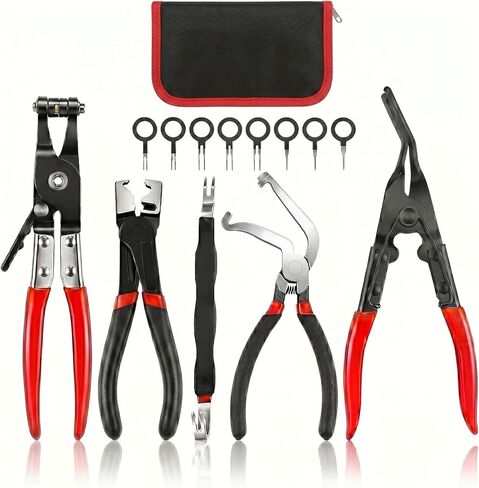 6Pcs Electrical Disconnect Pliers Set Automotive Electrical Connector Removal Tool High-carbon Steel Professional Hose Clamp Kit with Terminal Removal Tool Ideal for Automotive Repairs in Tight Spaces in Kuwait