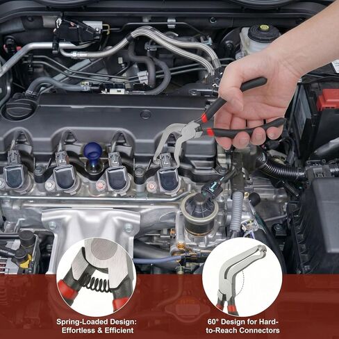 6Pcs Electrical Disconnect Pliers Set Automotive Electrical Connector Removal Tool High-carbon Steel Professional Hose Clamp Kit with Terminal Removal Tool Ideal for Automotive Repairs in Tight Spaces in Kuwait