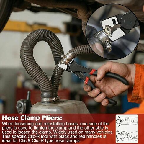 6Pcs Electrical Disconnect Pliers Set Automotive Electrical Connector Removal Tool High-carbon Steel Professional Hose Clamp Kit with Terminal Removal Tool Ideal for Automotive Repairs in Tight Spaces in Kuwait