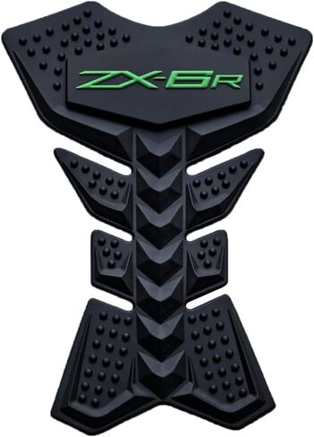 غطاء حماية مطاطي لخزان الغاز وإطار الجسم ملصق هدية على شكل قلنسوة متوافق مع Kawasaki 636 ZX6R ZX6RR KRT أخضر in Kuwait