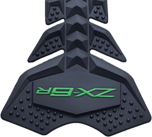 غطاء حماية مطاطي لخزان الغاز وإطار الجسم ملصق هدية على شكل قلنسوة متوافق مع Kawasaki 636 ZX6R ZX6RR KRT أخضر in Kuwait