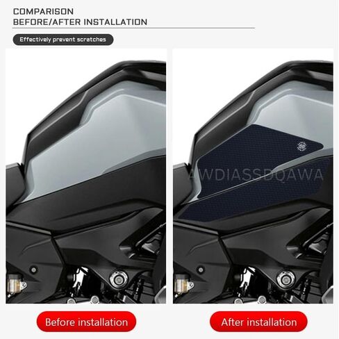 ملصق واقي لخزان الدراجات النارية BMW F900GS ADV F850GS F750GS مغامرة خزان الغاز للركبة وسادة جانبية من المطاط PVC الأسود 5 قطع 2024 2025 2026 in Kuwait