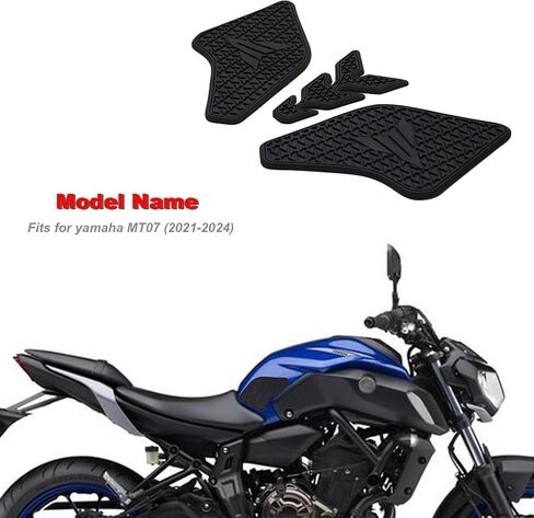 for Yamaha FZ-07 MT-07 mt07 2021 2022 2023 2024 Side Fuel Tank Pad Protector Stickers Decal Gas Knee Grip Traction Pad in Kuwait