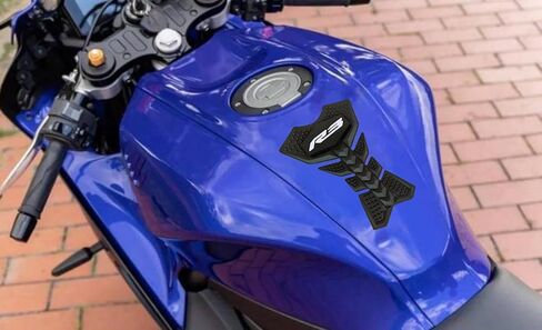 Motorcycle Gas Fuel Tank Pad Protector Anti-Slip Rubber Guard Compatible With Yamaha YZF R3 in Kuwait